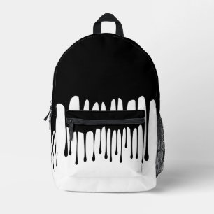 Ink leak printed backpack