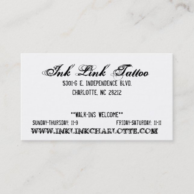 Ink Link Business Card3 Card (Front)