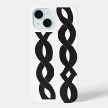Ink Loops Phone Case Monochrome