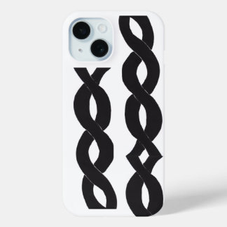 Ink Loops Phone Case Monochrome