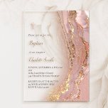 ink marble | Baptism Acrylic Invitations<br><div class="desc">Baptism Acrylic Invitation</div>
