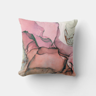 Ink, paint, abstract. Closeup of the painting. Col Cushion