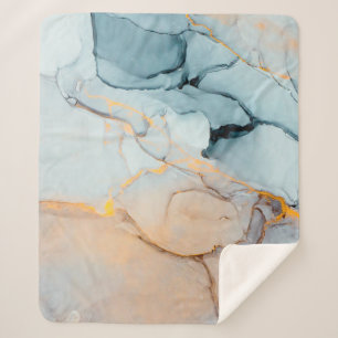 Ink, paint, abstract. Closeup of the painting. Col Sherpa Blanket