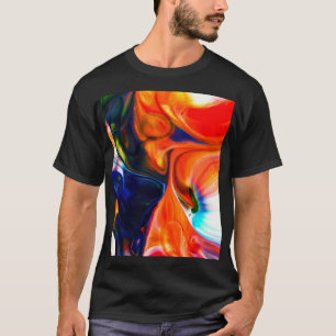 Ink Paint Explode: Colourful Abstract T-Shirt