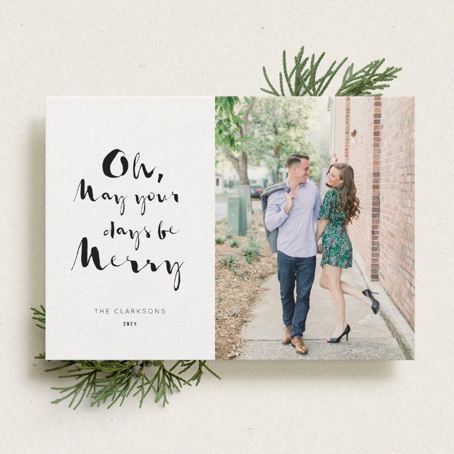 Ink Pen Holiday Photo Card (Creator Uploaded)