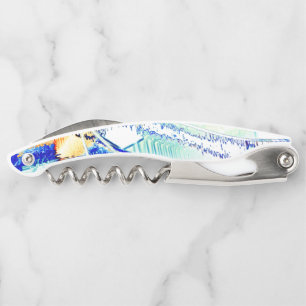 Ink ran in more than one direction? Orange, blue Corkscrew