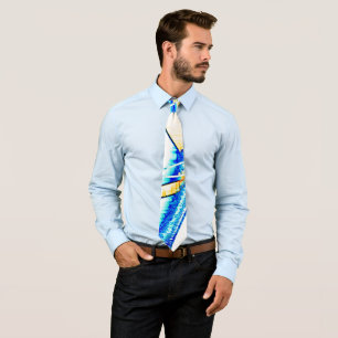 Ink ran in more than one direction? Yellow, cyan… Tie