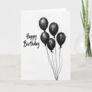 Ink Spheres Birthday Card