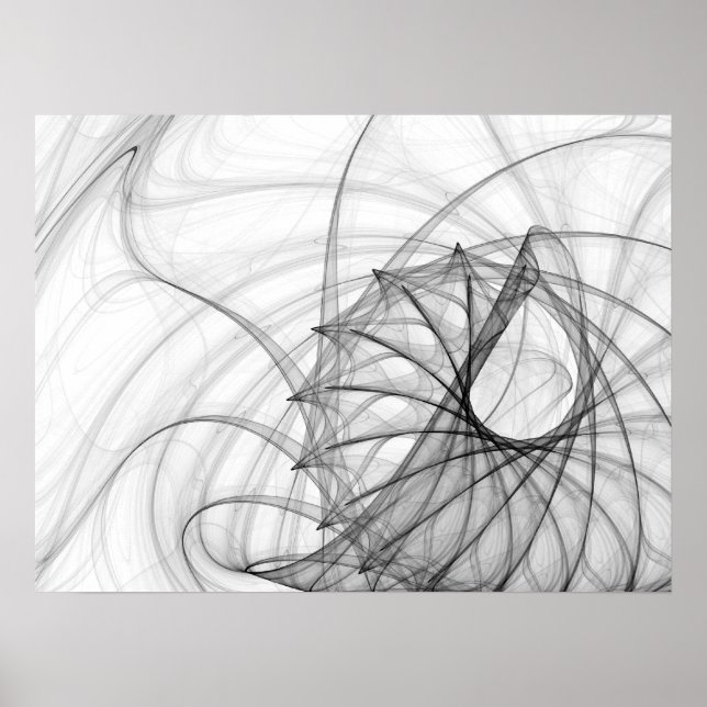 Ink Spirals and Spines Poster (Front)