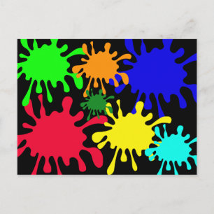 Ink Splat Postcard