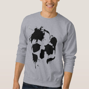 Ink Splatter Skull Sweatshirt