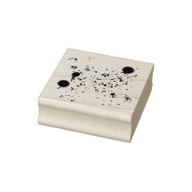 Ink Splatter Wood Art Stamp
