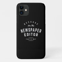 Ink-Stained Authority - Newspaper Editor Pride