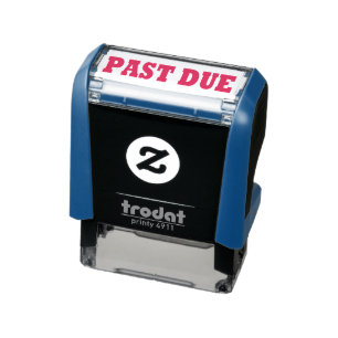 INK STAMP: 'PAST DUE' SELF-INKING STAMP