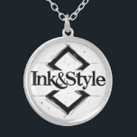 Ink&Style Silver Plated Necklace<br><div class="desc">Be the first to have it! Introducing Ink&Style's first official work, a unique design that combines elegance, artistic strokes, and character geometry. This piece is more than a logo: it's a statement of style, creativity and visual identity. Ideal for decorative paintings, puzzles, bags, posters or any object with a soul....</div>