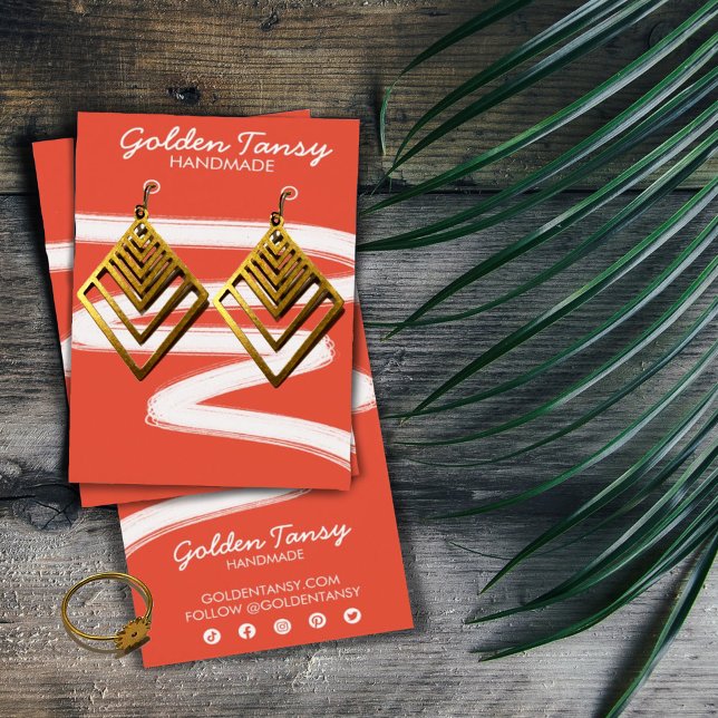 Ink Swipe Earring Necklace Jewellery Display Card (Creator Uploaded)