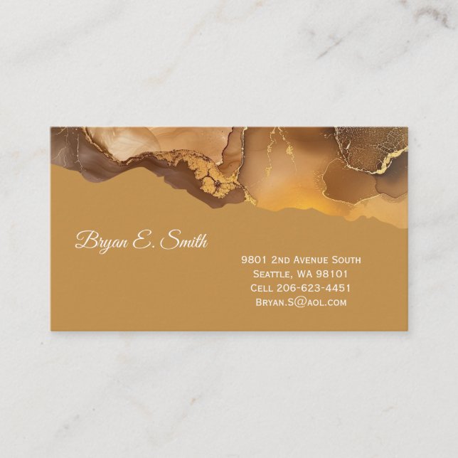 Ink Swirl Business Card (Front)