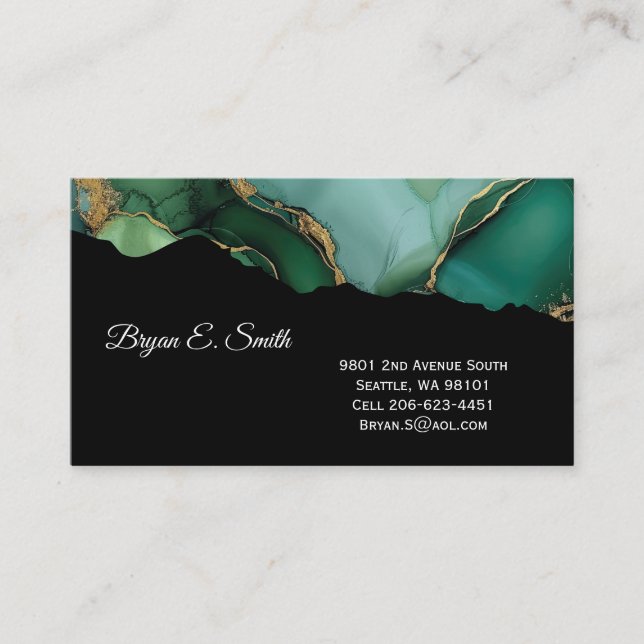 Ink Swirl Business Card (Front)