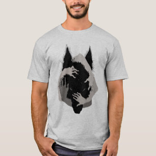 Ink Talking Fantasy V05 BLACK WOLF T-Shirt
