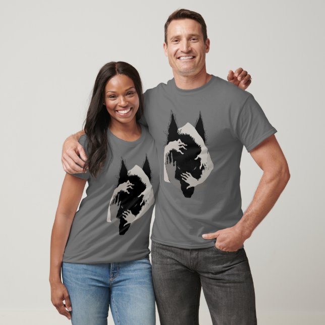  Ink Talking Fantasy V05 BLACK WOLF T-Shirt (Unisex)