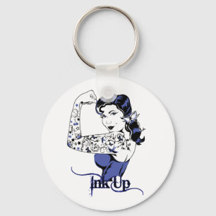 Ink Up Tattoo Style Key Ring