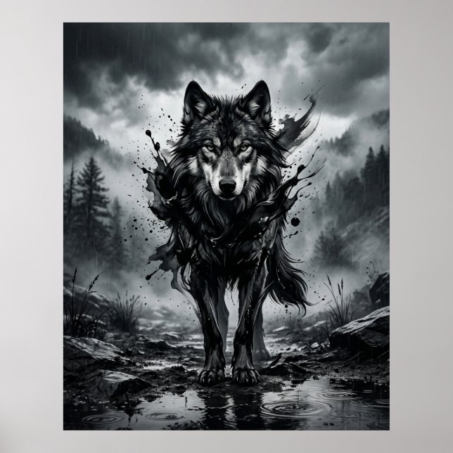 Ink Wolf Monsoon Poster (Front)