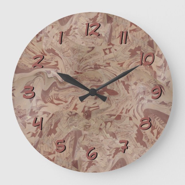 Inka Design Backwards Clock Abstracted Vase (Front)