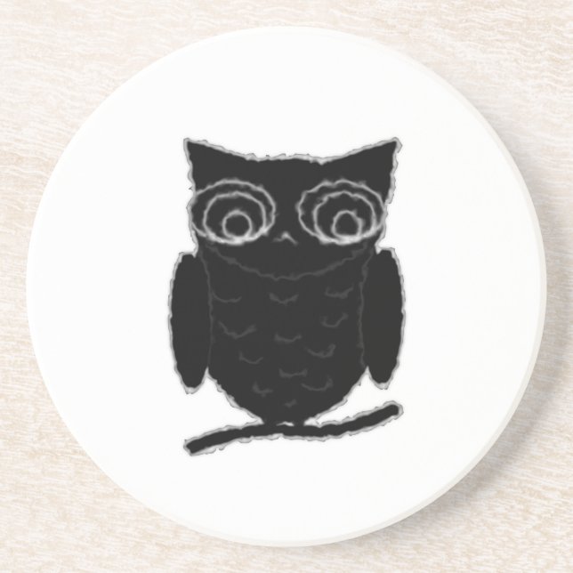 Inkblot Owl Coaster (Front)