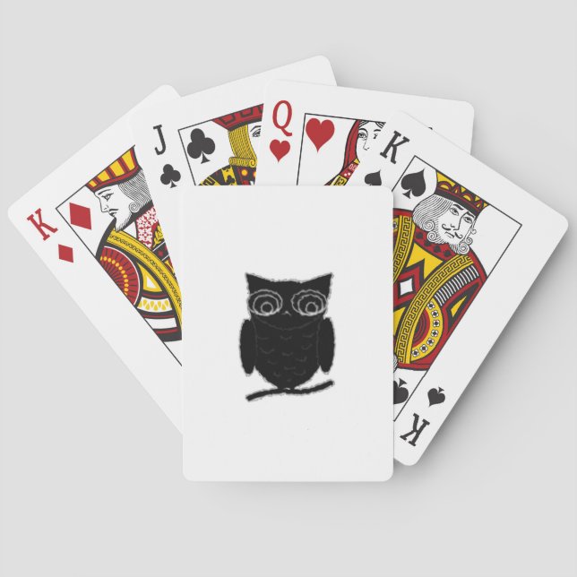 Inkblot Owl Playing Cards (Back)