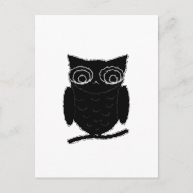 Inkblot Owl Postcard (Front)