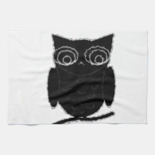 Inkblot Owl Tea Towel