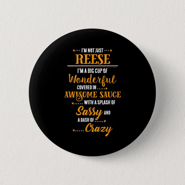 Inked Creation - Reese Big Cup Of Awesome Sy Cly C 6 Cm Round Badge (Front)