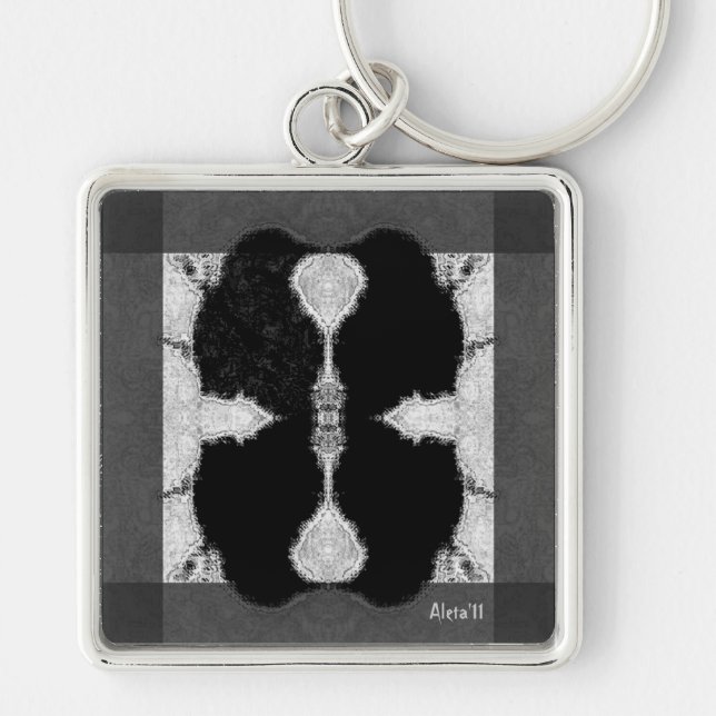 Inked Crow Key Ring (Front)