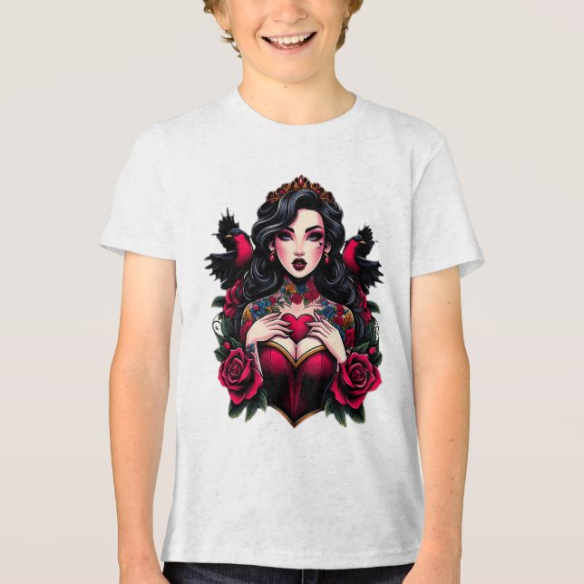 Inked Fairy Tale Queen Tri-Blend Shirt (Front)
