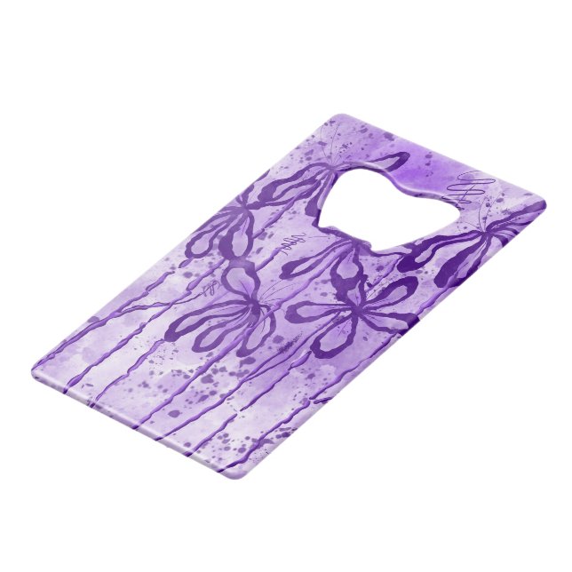 Inked Flowers Bottle Opener (Front Angled)