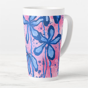 Inked Flowers Latte Mug