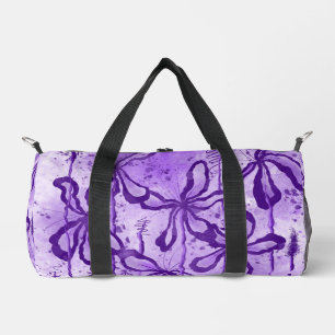 Inked Lilies - Purple  Duffle Bag