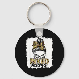 Inked Mama Mum Life Leopard Tattooed Mum Key Ring
