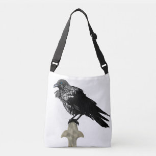 Inked Raven Crossbody Bag