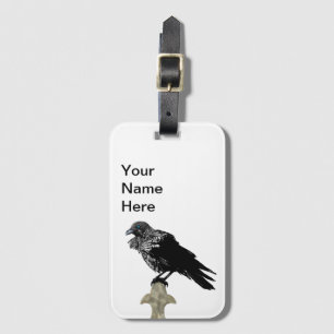 Inked Raven Luggage Tag