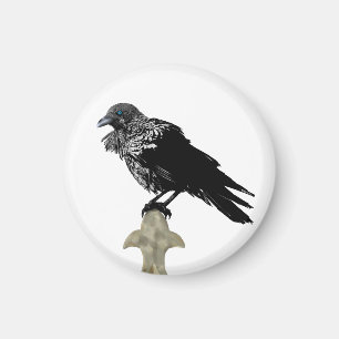 Inked Raven Magnet