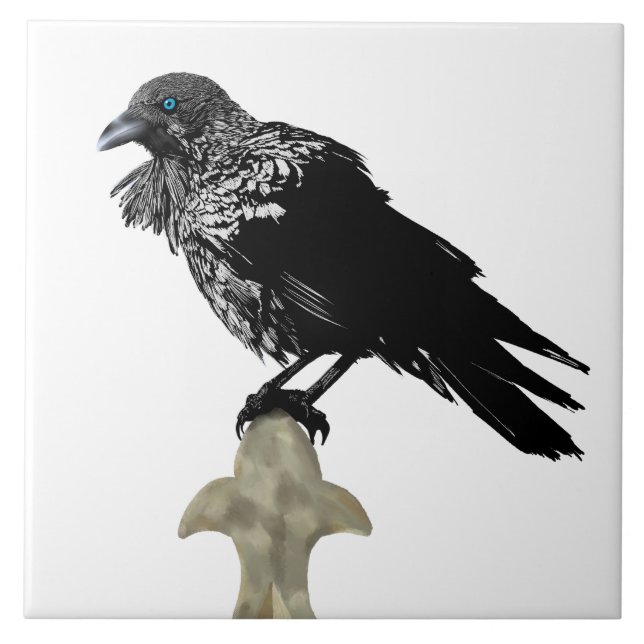 Inked Raven Tile (Front)