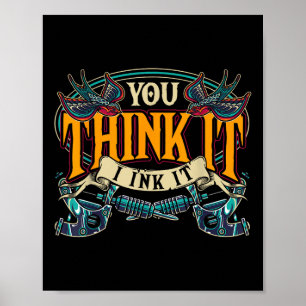 Inked Tattooer Tattoo Master Tatted Ink Artist Gif Poster