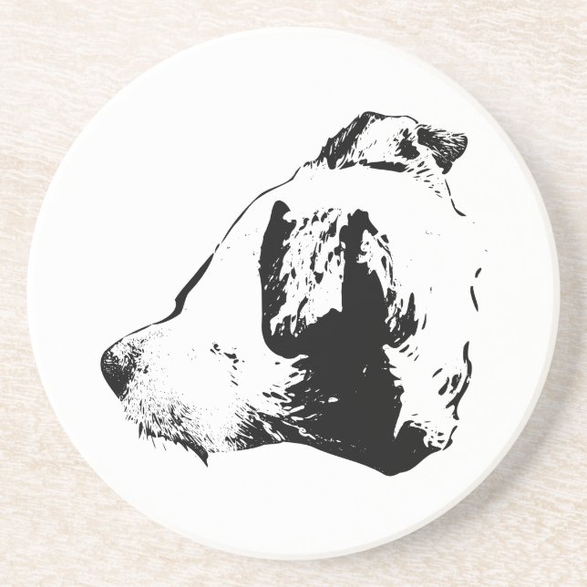 Inked Watchful Friend Coaster (Front)