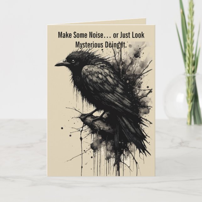 Inkstorm Crow Silence Before the Caw Card (Front)