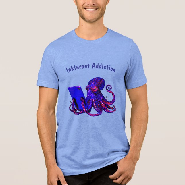 Inkternet Addiction Tri-Blend Shirt (Front)
