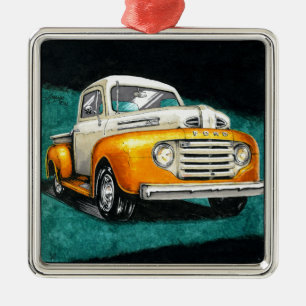 Inktober 2018 Day 16 - Classic 1950s Truck Metal Tree Decoration
