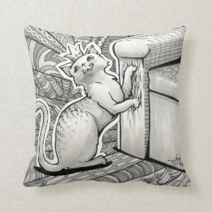 Inktober 2018 Day 22 - Princess Kitty Cushion