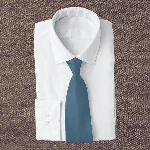 Inky Blue Solid Color Tie