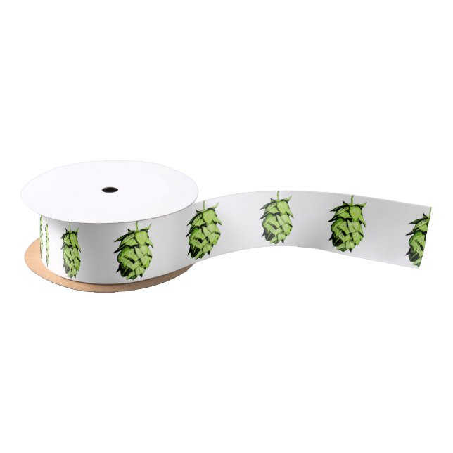 Inky Hop Illustration for Beer Lovers! Satin Ribbon (Spool)